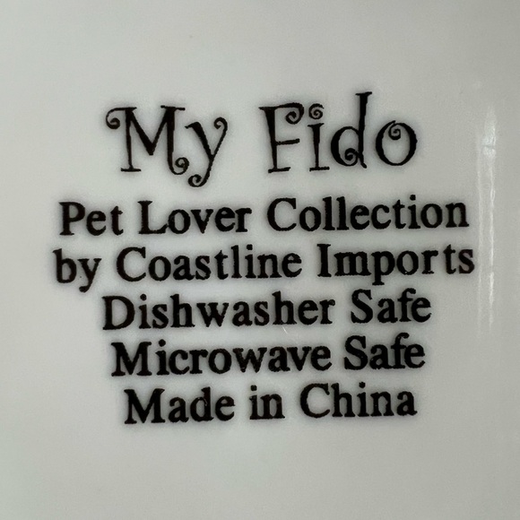 🐾❤️🦴❤️🐾My Fido by Coastline Imports Coffee/Tea Mug - Picture 3 of 7
